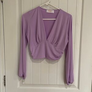 Renee C. Lavender V-Neck size medium new without the tags